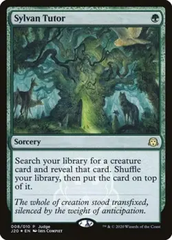 MTG English Sylvan Tutor NM Foil Promos: Judge - Image 1