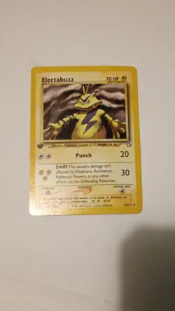 Pokemon TCG Electabuzz 1st Edition Uncommon 33/111 Neo Genesis 70 HP English - Image 1