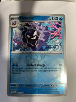 Cloyster 091/165 Scarlet & Violet 151 Pokemon Reverse Holo Foil Rare - Image 1