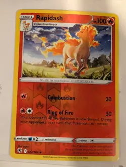 Rapidash 022/189 SWSH Astral Radiance Pokemon Reverse Holo Foil Nice! - Image 1