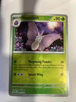 Venomoth 049/165 Scarlet & Violet 151 Pokemon Reverse Holo Foil Rare - Image 1