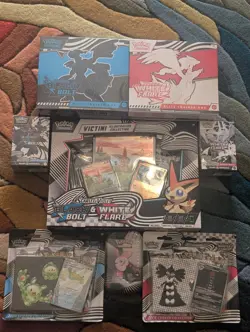 Pokemon TCG: Black Bolt White Flare Bundle ETBs/Booster/Sticker/Illustration/Tin - Image 1