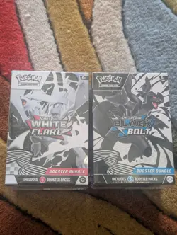 Pokemon TCG: Black Bolt White Flare Bundle ETBs/Booster/Sticker/Illustration/Tin - Image 3
