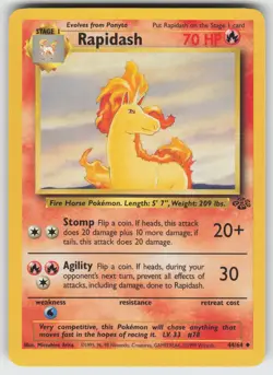 Rapidash Uncommon Jungle 44/64 Pokemon - Image 1