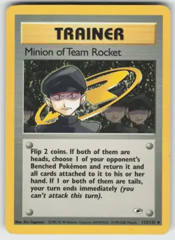 Minion of Team Rocket Uncommon Gym Heroes 113/132 Pokemon - Image 1