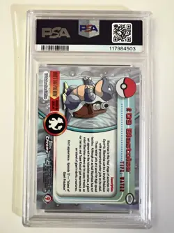 Blastoise No.9 PSA 10 GEM MINT Topps Chrome 2000 Holo Pokemon T.V. Card - Image 2