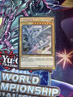 (EY) YUGIOH! Blue-Eyes White Dragon MVP1-ENS55 Secret Rare 1st Edition VLP - Image 1