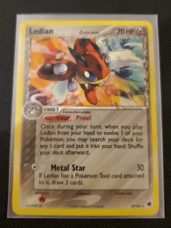 Kabutops (Delta Species) 9/110 Holon Phantoms Holo Pokemon Card + Bonus Card - Image 3