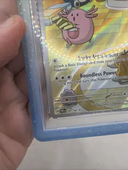 Chansey 187/167 Twilight Masquerade Illustration Rare Pokemon Card PSA 10 +Guard - Image 5