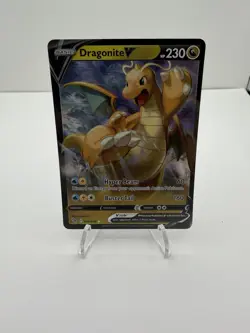 Pokemon TCG Dragonite v Full Art Holo Ultra Rare Card 049/078 Mint Condition - Image 1