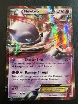 Pokemon Mewtwo-EX Holo BREAKthrough 62 NM Card TCG - Image 1