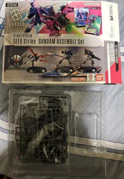 Gundam Card Game ST04A Gundam Assemble Set SEED Strike *NO DECK - Gunpla Only* - Image 1