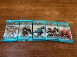 Sealed Duel Masters TCG DM-01 Base 10 Card Booster Pack Art Set Of 5 Rare - Image 1