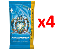 Aetherdrift Collector SAMPLE Pack Bundle of 4 MTG Magic the Gathering - Image 1