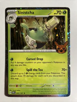 1x Trick Or Trade Pokemon Sinistcha Holo Englisch NM/M Pokemon - Image 1