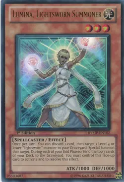 Yugioh Lumina, Lightsworn Summoner RYMP-EN102 1st Edition Ultra Rare NM - Image 1
