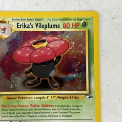 Erika's Vileplume 5/132 Gym Heroes Holo Pokemon TCG Card WOTC MP - Image 4