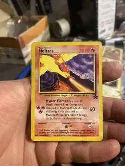 Moltres 21 Black Star Movie Promo Legendary Bird Pokemon Card - Image 1