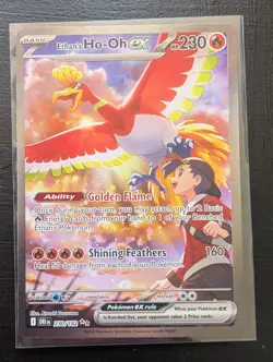 Ethan's Ho-Oh EX 230/182 Destined Rivals SIR Pokemon Card Ethans Ho-oh - Image 1