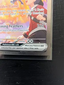 Ethan's Ho-Oh EX 230/182 Destined Rivals SIR Pokemon Card Ethans Ho-oh - Image 5