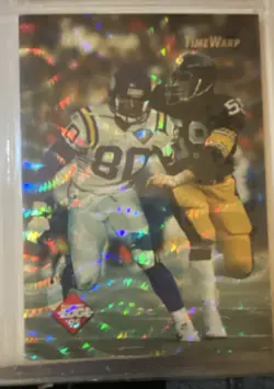 1995 Collector's Edge - Time Warp Cris Carter, Jack Ham #10 Prism /500 - Image 1