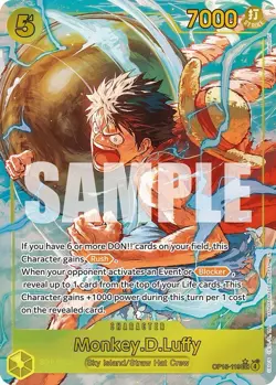 ONE PIECE TCG OP15-119 Adventure on KAMI's Island SEC Monkey D. Luffy Alt Art - Image 1