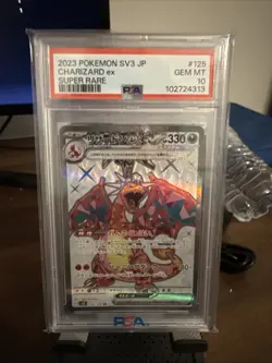 PSA 10 Charizard ex 125/108 SR Obsidian Flames sv3 Japanese Pokemon Card - Image 1