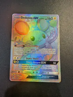 (LP) Dedenne GX 219/214 Unbroken Bonds Secret Rare Rainbow Pokemon TCG - Image 1