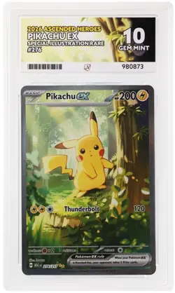 276/217 Pikachu EX Ascended Heroes Pokemon Card ACE 10 ⭐ PERFECT 10 SUBGRADES - Image 1