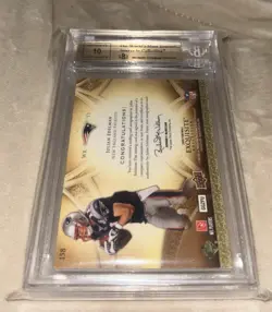 JULIAN EDELMAN 2009 EXQUISITE COLLECTION ROOKIE ON CARD AUTO BGS 9.5 10 AUTO - Image 4