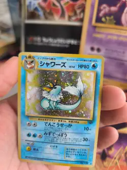 Pokemon Karte Card Aquana Vaporeon Jungle Dschungel Holo Wotc japanese Good - Image 2
