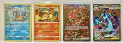 Pokemon Team Up Blastoise 25/181 Charizard 14/181 Cracked Ice Holo & Promo Cards - Image 2