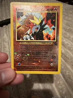 Entei #34 - Holo Black Star Promo - Vintage Pokemon Card -MP- Swirl! - Image 4