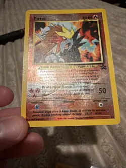Entei #34 - Holo Black Star Promo - Vintage Pokemon Card -MP- Swirl! - Image 5