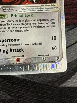 Aerodactyl EX - 94/100 - Ex Sandstorm Holo Rare Pokemon Card - LP - Image 5