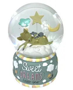 Disney Bambi Snow globe Musical Sweet Dreams Cute Lullaby Rare Clintons Sankyo - Image 4