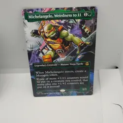 MAGIC MTG Michelangelo Weirdness to 11 #214 Borderless TMT Non Foil NM/MINT - Image 1