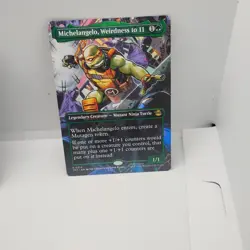 MAGIC MTG Michelangelo Weirdness to 11 #214 Borderless TMT Non Foil NM/MINT - Image 2