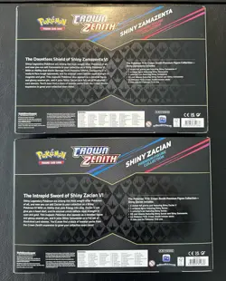 Pokemon Crown Zenith Shiny Zacian & Zamazenta Premium Figure Collection Boxes - Image 4