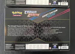 Pokemon Crown Zenith Shiny Zacian & Zamazenta Premium Figure Collection Boxes - Image 5