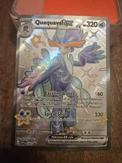 Quaquaval EX 084 SVP Shiny Full Art Black Star Promo Paldean Fates Pokemon TCG - Image 1