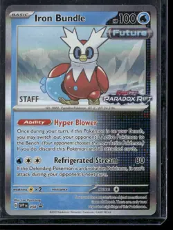 POKEMON ~ IRON BUNDLE ~ 058 ~ STAFF PARADOX RIFT STAMPED PRERELEASE PROMO ~NM - Image 1