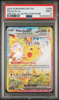 Pikachu EX PSA 9 - 238/191 - Special Illustration Rare - Surging Sparks- Pokemon - Image 1