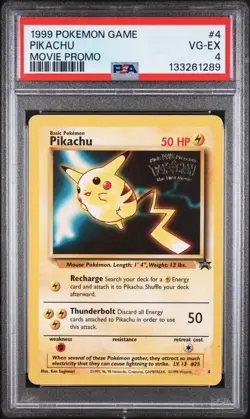 1999 POKEMON PIKACHU MOVIE PROMO #4 - PSA 4 - VG-EX - Image 1