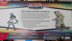 Pokemon Prismatic Evolutions Lucario ex & Tyranitar ex Premium Collection Box - Image 2