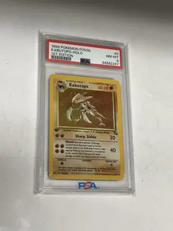 1999 Pokemon Fossil Kabutops 9/62 HOLO 1st Edition PSA 8 NEAR MINT - Image 1