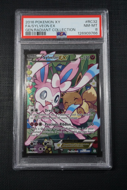 Pokemon Generations Radiant Collection Sylveon EX Full Art RC32 - PSA 8 - Image 1
