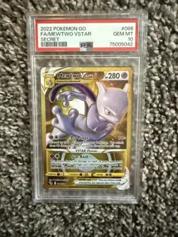 Mewtwo VSTAR GO 086/078 Gold Secret PSA 10 - Image 1