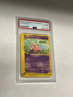 2003 Pokemon Aquapolis Slowking #34 PSA 10 GEM MINT - Image 1