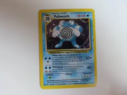 Pokemon Poliwrath 13/102, Base Set Holo, LP - Image 1